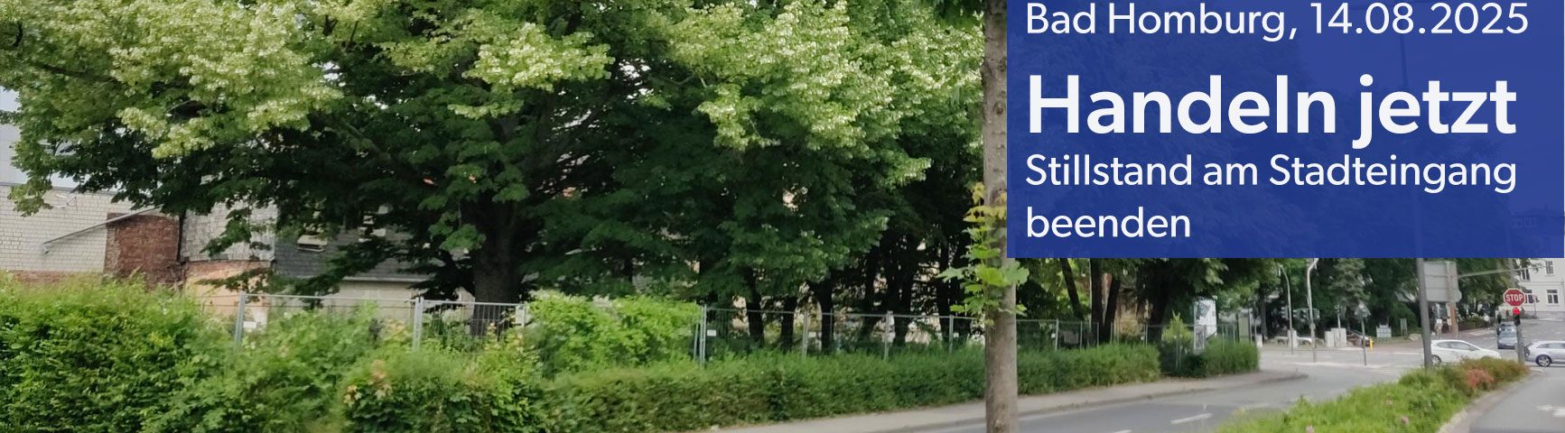 Handeln jetzt – Stadteingang