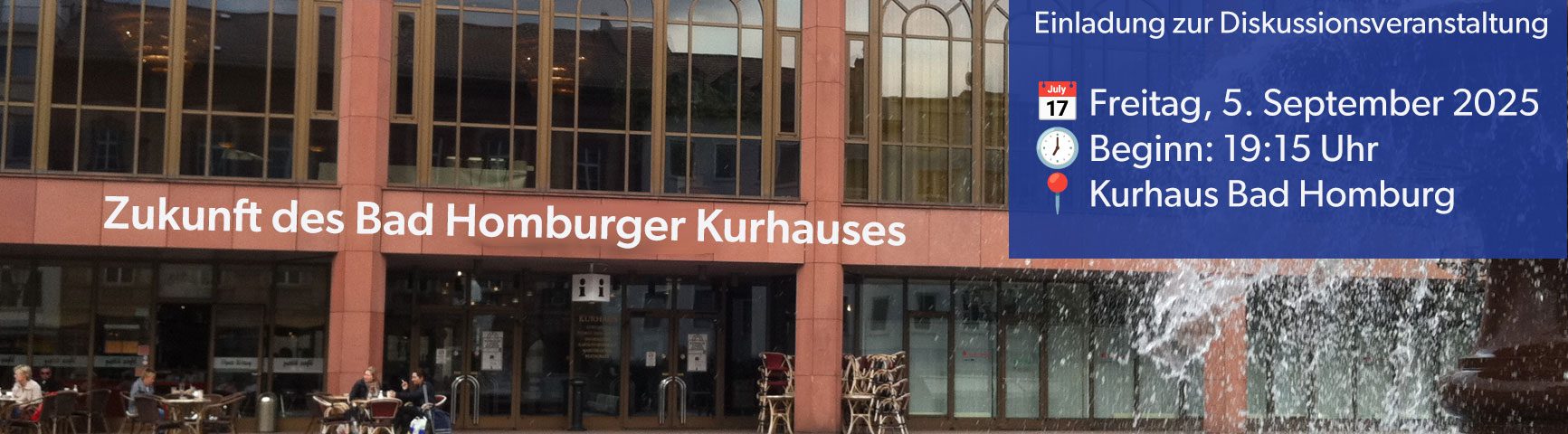 Eventhinweis: WIE GEHT ES MIT DEM KURHAUS WEITER?
